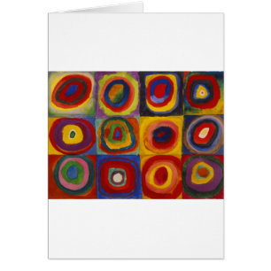 Étude de couleur des cercles Carré par Kandinsky