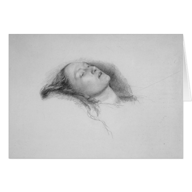Étude de John Everett Millais- pour Ophélie (Devant horizontal)