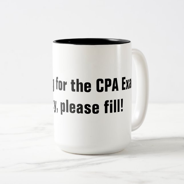 Étude pour la tasse d'examen de CPA (Devant droit)