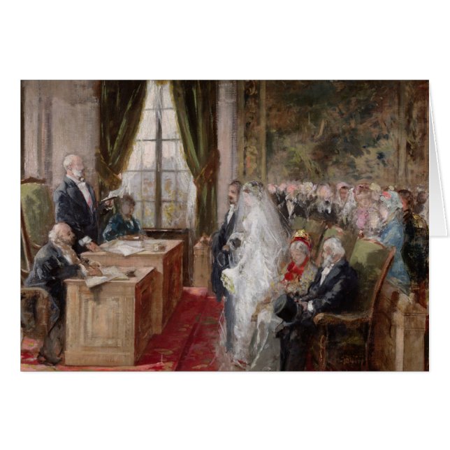 Étude pour le mariage civil (Devant horizontal)