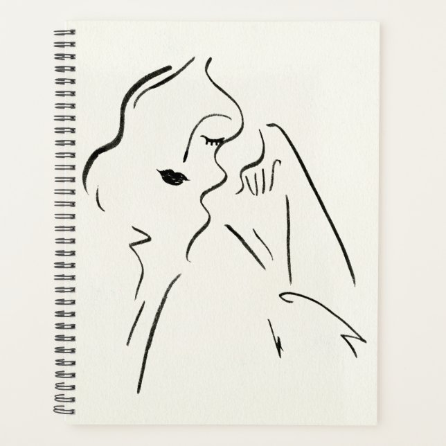 Étude simple - Croquis d'une dame (Devant)