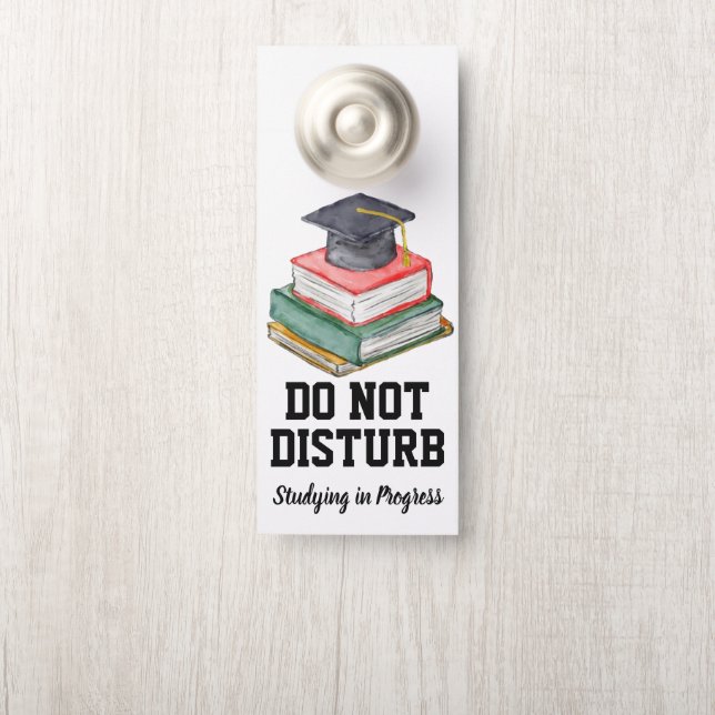 Étudiant | Ne pas déranger le signe (Sur le bouton)