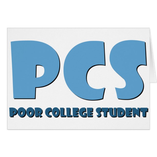 Étudiant universitaire pauvre (Devant horizontal)