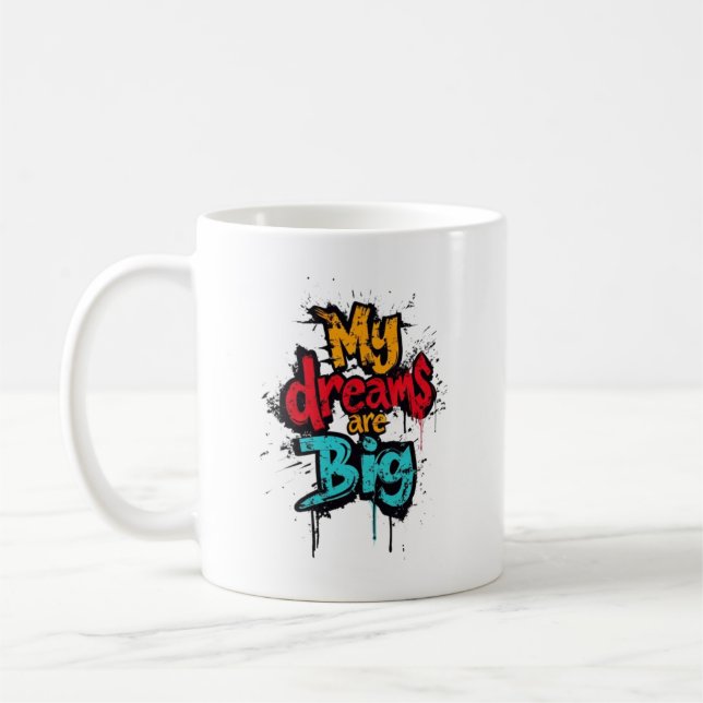 étudiante motivation café tasse mes rêves sont gra (Gauche)