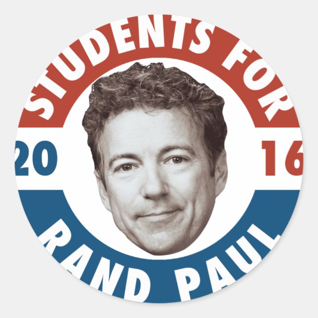 Étudiants pour Rand Paul - autocollant de campagne (Devant)