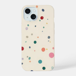 Étui à motifs circulaires colorés pour iPhone
