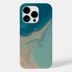 Étui abstrait en marbre d'ocaen pour iPhone 14 Pro