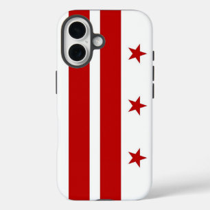 Étui Apple iPhone 16, drapeau de Washington DC