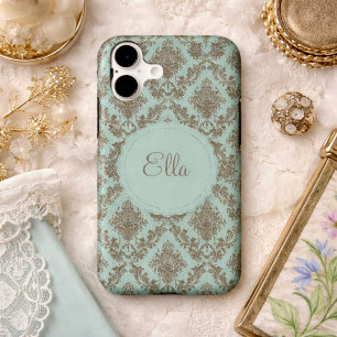 Étui Aqua Chocolate Damask Case-Mate pour iPhone