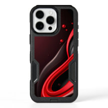 Étui arrière de mobile à dégradé 3D rouge et noir
