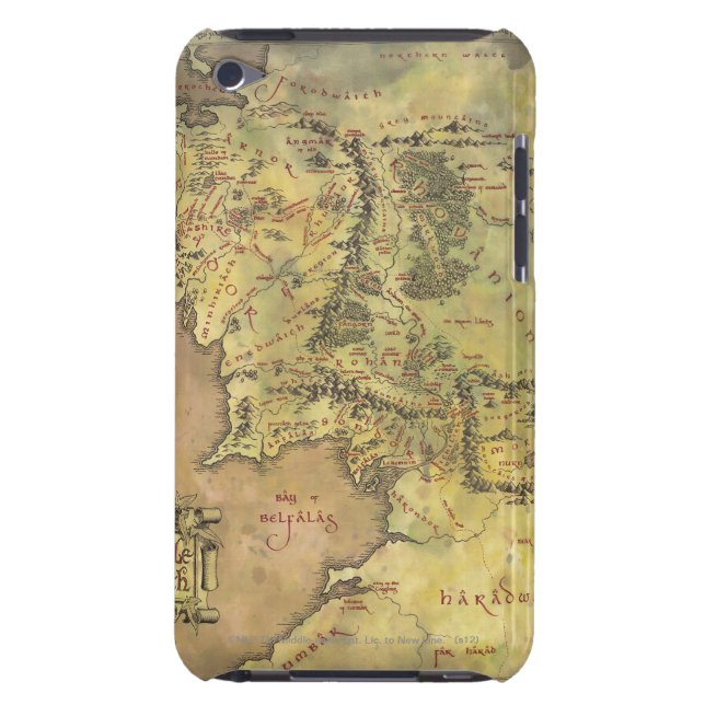 Étui Barely There iPod Carte MIDDLE EARTH™ (Dos)