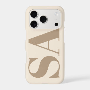 Étui Case-Mate à la mode blanc antique avec monogr