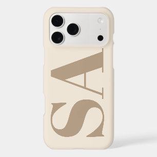 Étui Case-Mate à la mode blanc antique avec monogr
