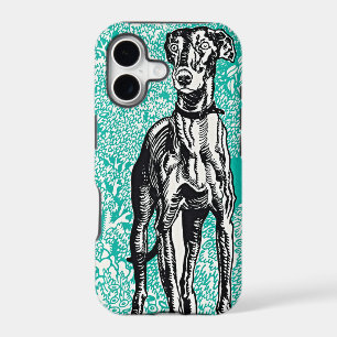 Étui d'art Turquoise Greyhound de Moriz Jung