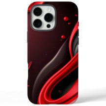Étui de coque arrière mobile à dégradé 3D rouge et