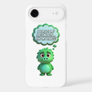Étui de mot de passe oublié de monstre vert mignon