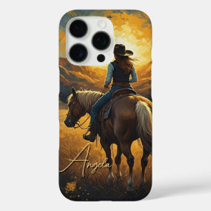 Étui de protection pour iPhone Cowgirl Sunset West