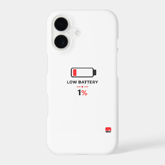 Étui de téléphone à batterie minimale 1 % | Techno