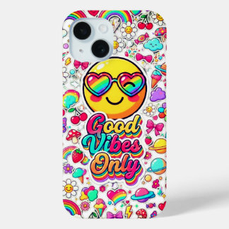 Étui de téléphone à bonnes vibrations mignon