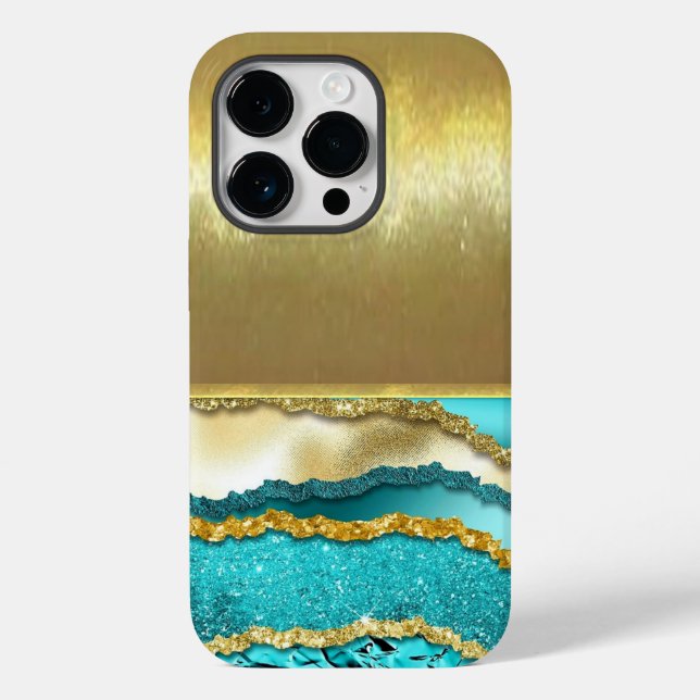 Étui de téléphone à conception Gold Shell Cool Lux (Verso)