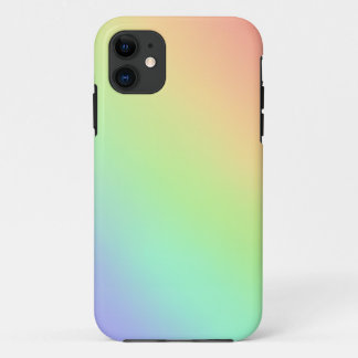 Étui de téléphone à dégradé de pastel arc-en-ciel 
