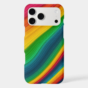 Étui de téléphone à flux de couleurs en arc-en-cie
