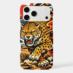 Étui de téléphone à fusion de tatouage de léopard