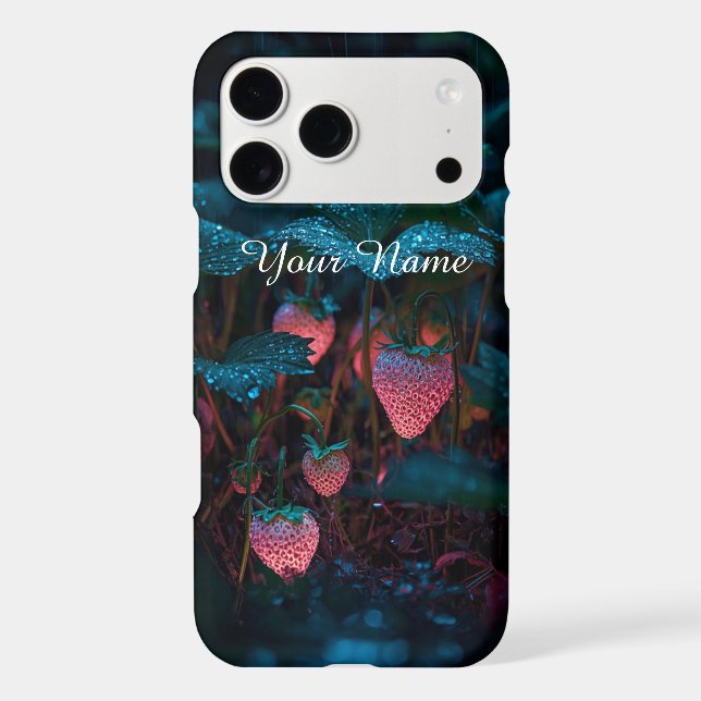 Étui de téléphone à monogramme de fleurs abstraite (Verso)