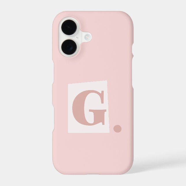 Étui de téléphone à monogramme initial G (Verso)