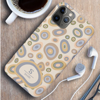 Étui de téléphone à monogramme moderne – Design ab