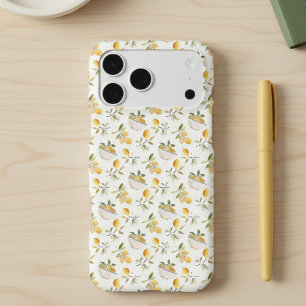 Étui de téléphone à motif citron de campagne franç