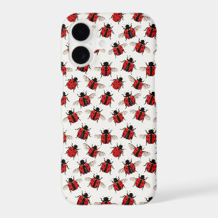 Étui de téléphone à motif coccinelle