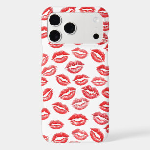 Étui de téléphone à motif de baiser au rouge à lèv