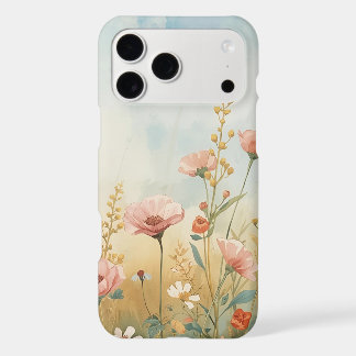 Étui de téléphone à motif de fleur sauvage magnifi