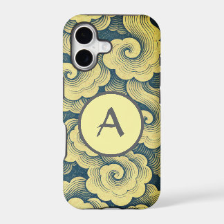 ÉTUI DE TÉLÉPHONE À MOTIF DE NUAGE JAPONAIS INITIA