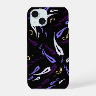 Étui de téléphone à motif paisley violet élégant