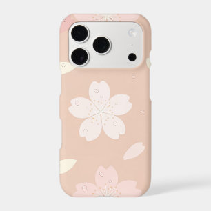 Étui de téléphone à motif sans couture de fleurs d