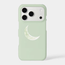 Étui de téléphone à phase lunaire aquarelle douce
