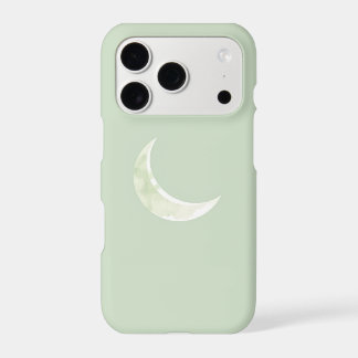 Étui de téléphone à phase lunaire aquarelle douce