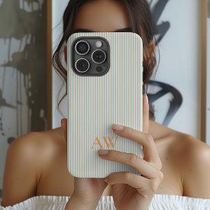 Étui de téléphone à rayures personnalisées Cadeau