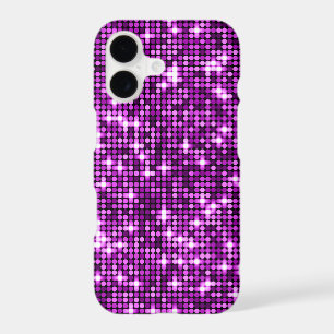 Étui de téléphone à sequins roses