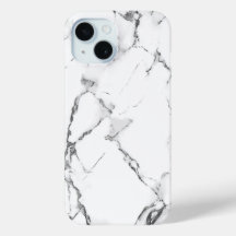Étui de téléphone à texture de marbre blanc classi