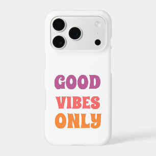 Étui de téléphone à typographie rétro Good Vibes O