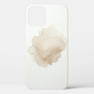 Étui de téléphone abstrait à pétale blanc éthéré M