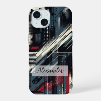 Étui de téléphone avec art de graffiti lumineux et