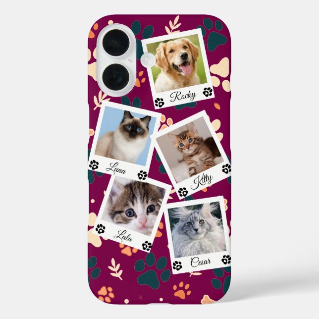 Étui de téléphone avec collage de photos de compag (Verso)