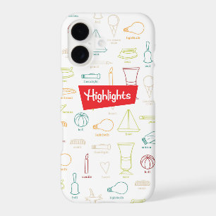 Étui de téléphone avec images cachées et logo