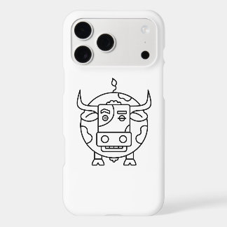 Étui de téléphone avec taureau maladroit