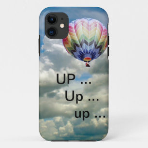 Étui de téléphone - Ballon montgolfière arc-en-cie