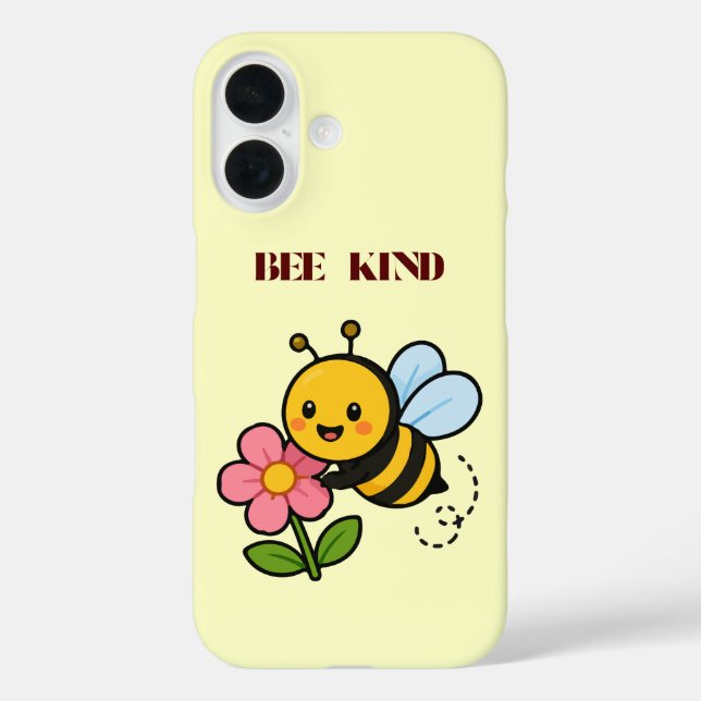 Étui de téléphone Bee Kind Cute Bee (Verso)